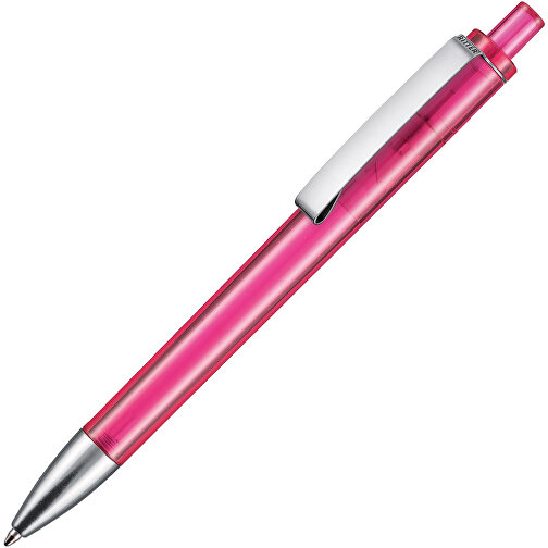 Kugelschreiber EXOS TRANSPARENT , Ritter-Pen, magenta, ABS-Kunststoff, 14,00cm (Länge), Bild 2