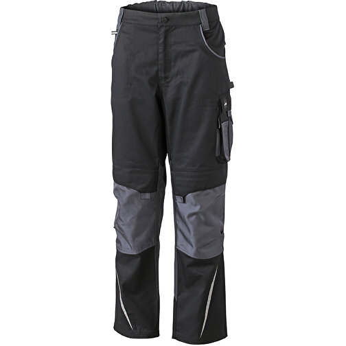 Workwear Pants , James Nicholson, schwarz/carbon, 100% Polyamid CORDURA ®, 25, , Bild 1