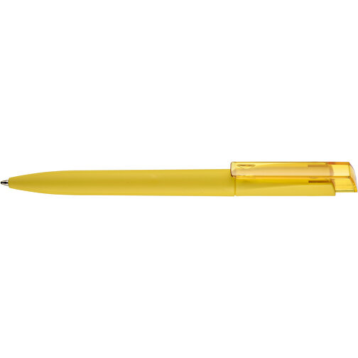 Kugelschreiber Fresh Soft ST , Ritter-Pen, zitronen-gelb/ananas-gelb, ABS-Kunststoff, 14,40cm (Länge), Bild 3