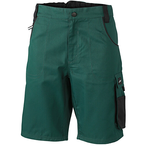 Workwear Bermudas , James Nicholson, dark-grün/schwarz, 100% Polyamid CORDURA ®, 48, , Bild 1