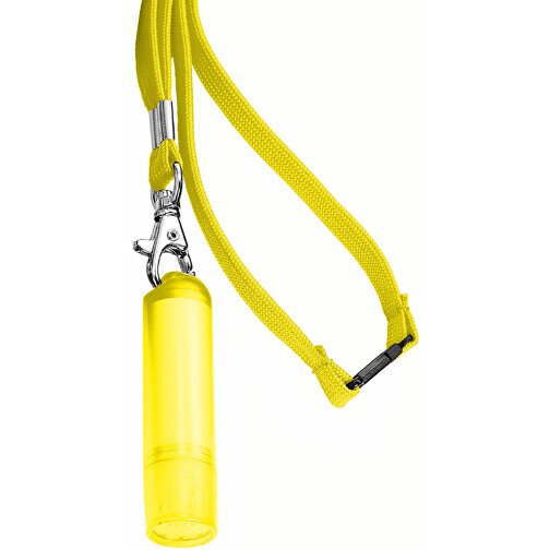 VitaLip® 'Eco' Freestyle Mit Lanyard , gelb gefrostet, PS, 6,30cm (Höhe), Bild 1
