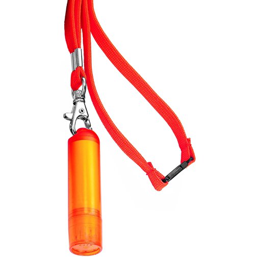 VitaLip® 'Premium' Freestyle Mit Lanyard , orange gefrostet, PS, 6,30cm (Höhe), Bild 1