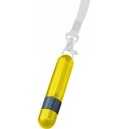 VitaLip® 'Double-Care' Freestyle (ohne Lanyard) , gelb gefrostet, PS, , Bild 1