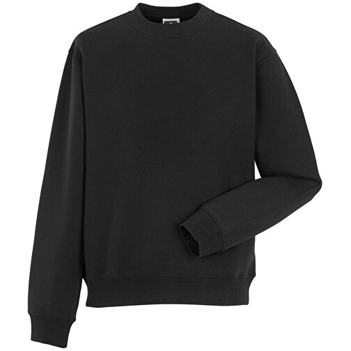 Authentic Sweatshirt , Russell, schwarz, 80 % Baumwolle, 20 % Polyester, L, , Bild 1