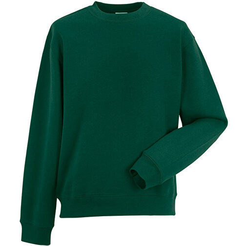 Authentic Sweatshirt , Russell, flaschengrün, 70% Baumwolle, 30% Polyester, L, , Bild 1