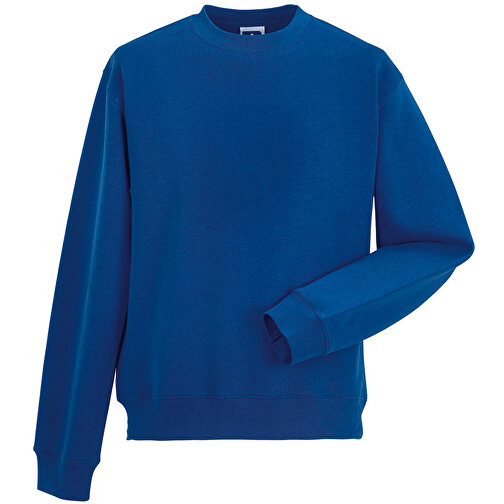Authentic Sweatshirt , Russell, königsblau, 80 % Baumwolle, 20 % Polyester, L, , Bild 1