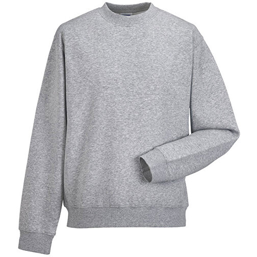 Authentic Sweatshirt , Russell, oxfordgrau, 80 % Baumwolle, 20 % Polyester, L, , Bild 1