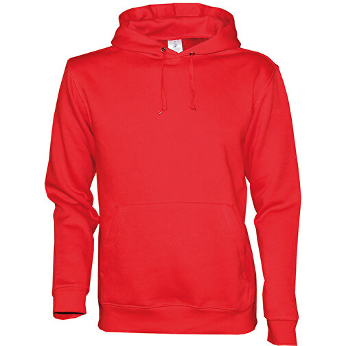 Hooded Sweatshirt , B&C, rot, 80 % Baumwolle / 20 % Polyester, 2XL, , Bild 1