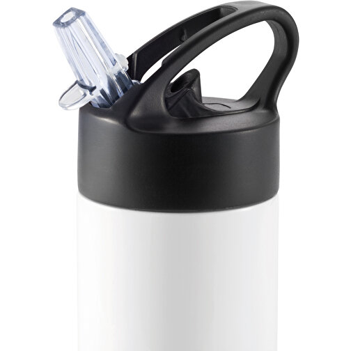 Sport Edelstahlflasche Mit Trinkvorrichtung, Weiß , XD Design, weiß, Edelstahl, 22,50cm (Höhe), Bild 3