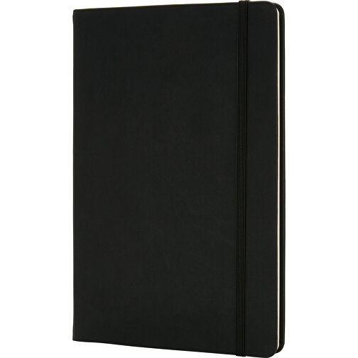 Deluxe Hardcover PU A5 Notizbuch, Schwarz , schwarz, Papier, 1,50cm x 21,50cm (Länge x Höhe), Bild 1