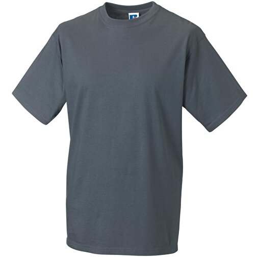 Classic T-Shirt , Russell, grau, 93% Baumwolle, 7% Viskose, M, , Bild 1