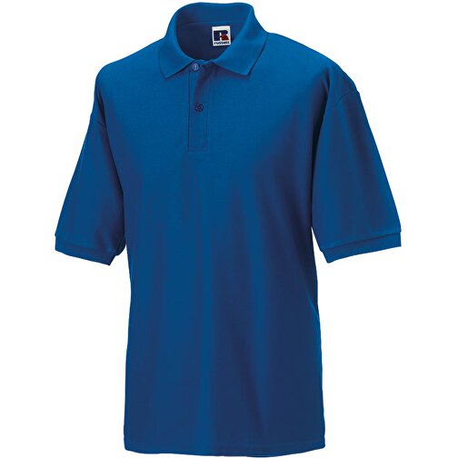 Klassisches Polo Aus Mischgewebe , Russell, königsblau, 65% Polyester, 35% Baumwolle, XL, , Bild 1