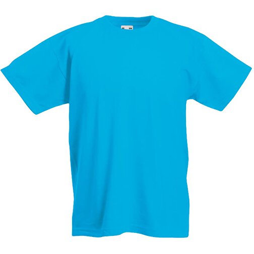 Kids Valueweight T-Shirt , Fruit of the Loom, azurblau, 100 % Baumwolle, 116, , Bild 1