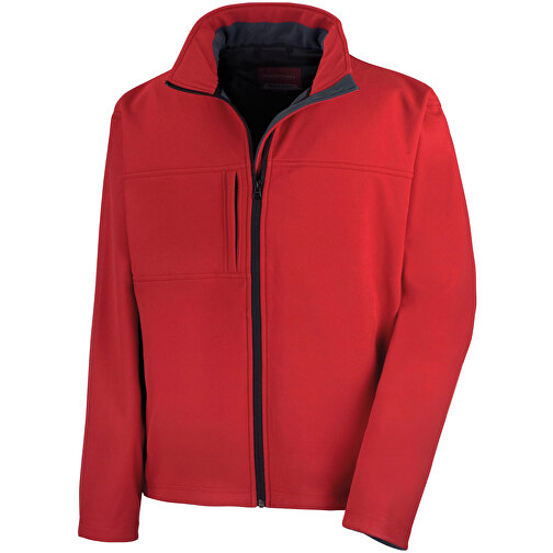 Klassische Soft Shell Jacke , Result, rot, 93 % Polyester / 7 % Elasthan, 3XL, , Bild 1