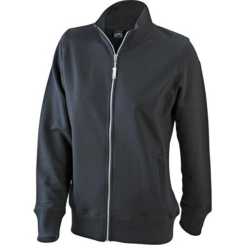 Ladies´ Jacket , James Nicholson, schwarz, 80 % Baumwolle, 20 % Polyester, L, , Bild 1