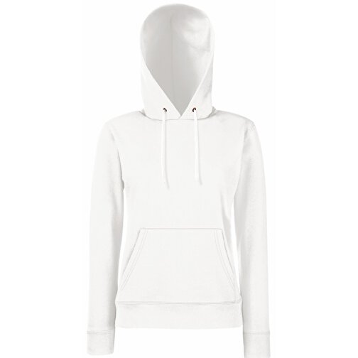 Lady-Fit Hooded Sweat , Fruit of the Loom, weiss, 80 % Baumwolle / 20 % Polyester, L, , Bild 1