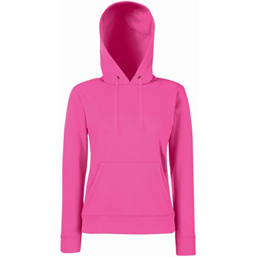 Lady-Fit Hooded Sweat , Fruit of the Loom, fuchsia, 80 % Baumwolle / 20 % Polyester, M, , Bild 1