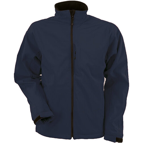 Men´s Softshell Jacket , James Nicholson, navy, 95 % Polyester, 5 % Elastan, 4XL, , Bild 1
