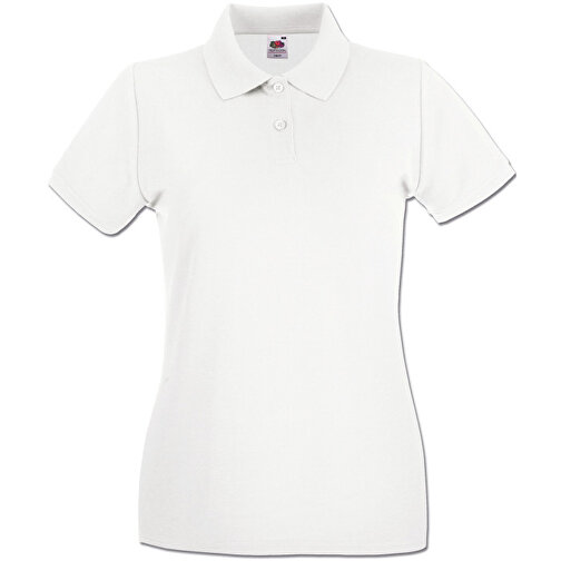New Lady-Fit Premium Polo , Fruit of the Loom, weiss, 100 % Baumwolle, L, , Bild 1