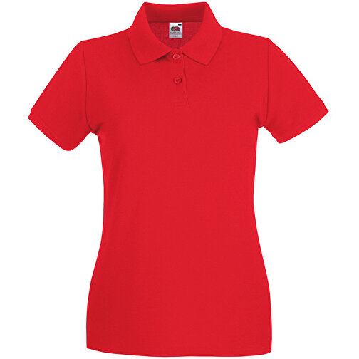 New Lady-Fit Premium Polo , Fruit of the Loom, rot, 100 % Baumwolle, L, , Bild 1