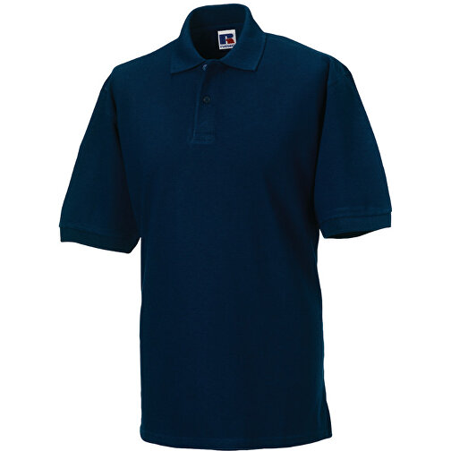 Poloshirt Aus 100% Baumwollpique , Russell, navy blau, 100 % Baumwolle, XS, , Bild 1