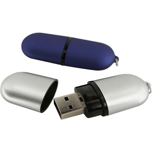 USB-Stick ROUND 1GB , Promo Effects MB , silber MB , 1 GB , Kunststoff MB , 3 - 10 MB/s MB , 6,20cm x 1,25cm x 2,40cm (Länge x Höhe x Breite), Bild 2