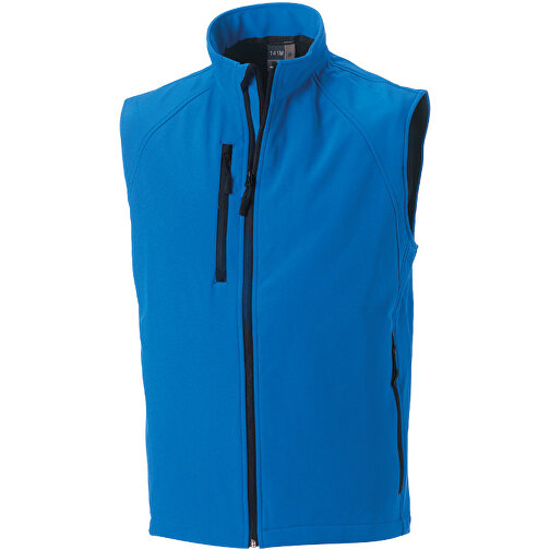 Soft Shell  - Gilet , Russell, azurblau, 92 % Polyester, 8 % Elastan, L, , Bild 1