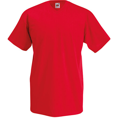 Value V-Neck T-Shirt , Fruit of the Loom, rot, 100 % Baumwolle, S, , Bild 1