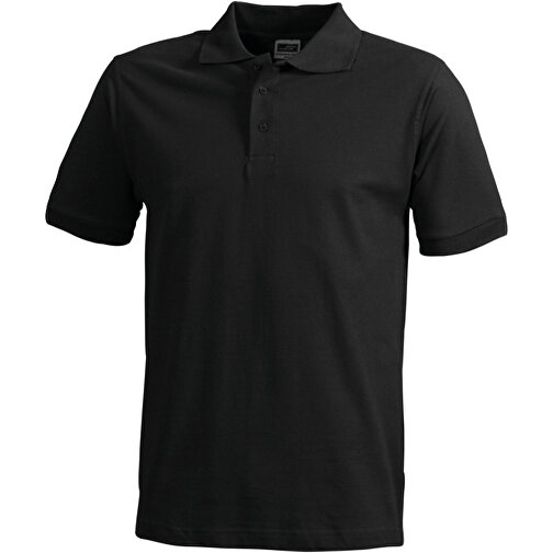 Workwear Polo Men , James Nicholson, schwarz, 100 % Baumwolle, 3XL, , Bild 1