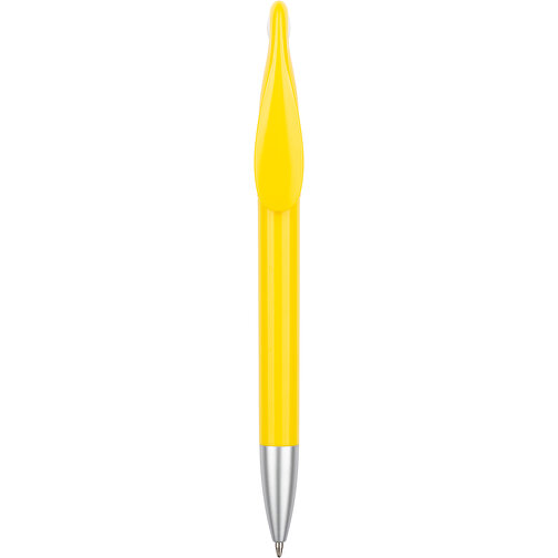 Kugelschreiber Nuit , Promo Effects, gelb / weiß, Kunststoff, 14,10cm (Länge), Bild 4