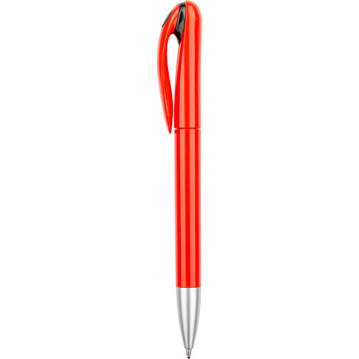 Kugelschreiber Halo , Promo Effects, rot / schwarz, Kunststoff, 14,00cm (Länge), Bild 2
