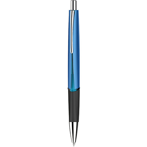 Kugelschreiber Rainbow Metallic , Promo Effects, blau, Kunststoff/Metall, 14,00cm (Länge), Bild 1
