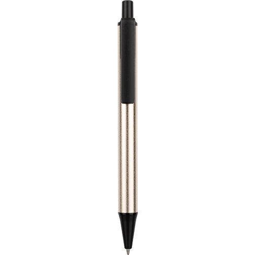 Kugelschreiber Prime , Promo Effects, weiß / gold / schwarz, Metall, Kunststoff, 14,20cm (Länge), Bild 4