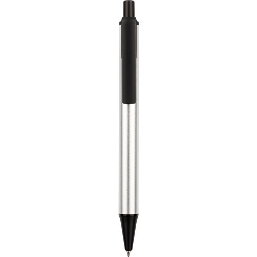 Kugelschreiber Prime , Promo Effects, silber / schwarz, Metall, Kunststoff, 14,20cm (Länge), Bild 4