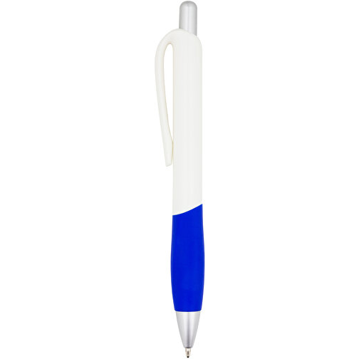 Kugelschreiber Muscle , Promo Effects, royal / weiß, Kunststoff, 14,10cm (Länge), Bild 2