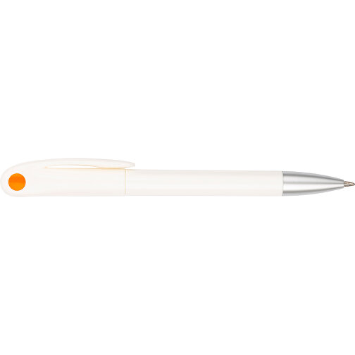 Kugelschreiber Nuit , Promo Effects, weiß / orange, Kunststoff, 14,10cm (Länge), Bild 7