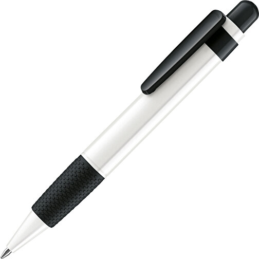 Senator® Big Pen Polished Basic Druckkugelschreiber , Senator, weiss/schwarz, Kunststoff, 13,00cm x 136,00cm x 17,00cm (Länge x Höhe x Breite), Bild 2
