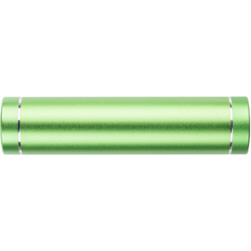 Power Bank Natascha , Promo Effects, grün, Aluminium, 9,20cm x 2,20cm x 2,20cm (Länge x Höhe x Breite), Bild 2