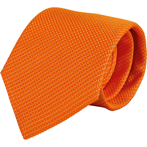 Krawatte, Reine Seide, Jacquardgewebt , orange, reine Seide, 148,00cm x 7,50cm (Länge x Breite), Bild 1
