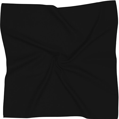 Tuch, Polyester Twill, Uni, Ca. 90x90 Cm , schwarz, Polyester Twill, 90,00cm x 90,00cm (Länge x Breite), Bild 1