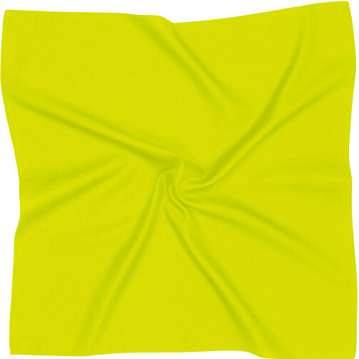 Tuch, Polyester Twill, Uni, Ca. 90x90 Cm , gelb, Polyester Twill, 90,00cm x 90,00cm (Länge x Breite), Bild 1