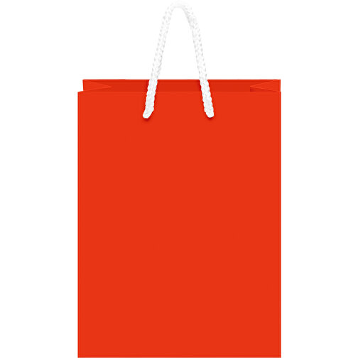 Laminierte Papiertasche, Groß , rot, Papier, 30,00cm x 40,00cm x 12,00cm (Länge x Höhe x Breite), Bild 4
