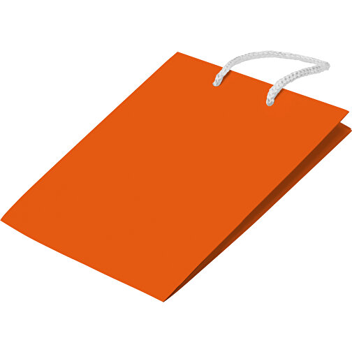 Laminierte Papiertasche, Groß , orange, Papier, 30,00cm x 40,00cm x 12,00cm (Länge x Höhe x Breite), Bild 3