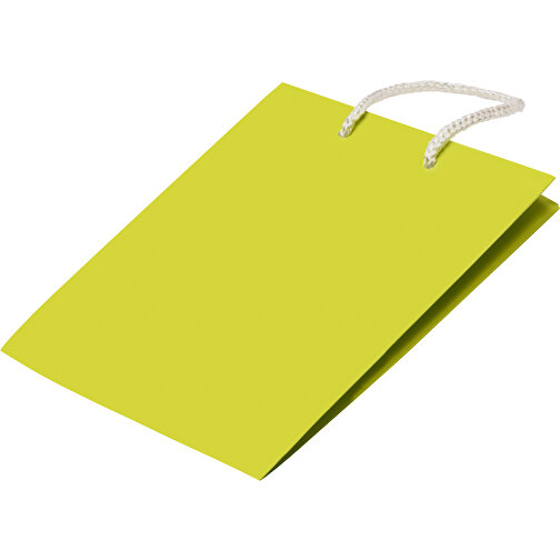Laminierte Papiertasche, Groß , hellgrün, Papier, 30,00cm x 40,00cm x 12,00cm (Länge x Höhe x Breite), Bild 4
