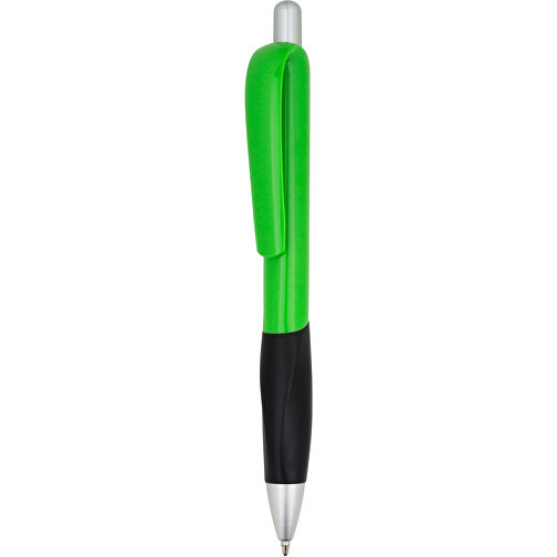Kugelschreiber Muscle , Promo Effects, grün / schwarz, Kunststoff, 14,10cm (Länge), Bild 1