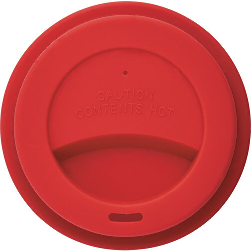 ECO PLA Kaffeebecher, Rot , rot, PLA, 12,30cm (Höhe), Bild 2