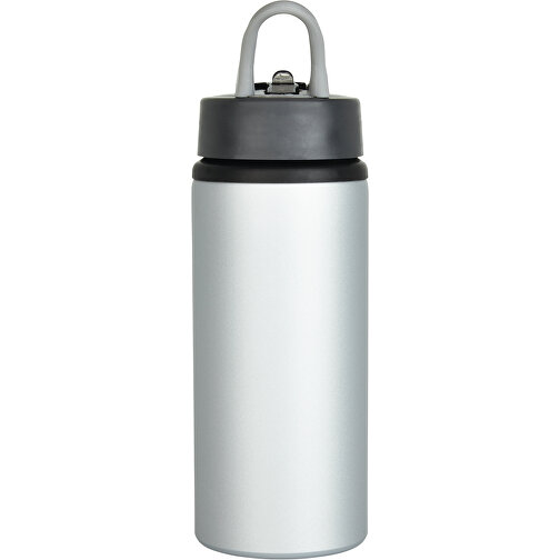 Aluminium Sportflasche, Grau , grau, Aluminium, 22,30cm (Höhe), Bild 4