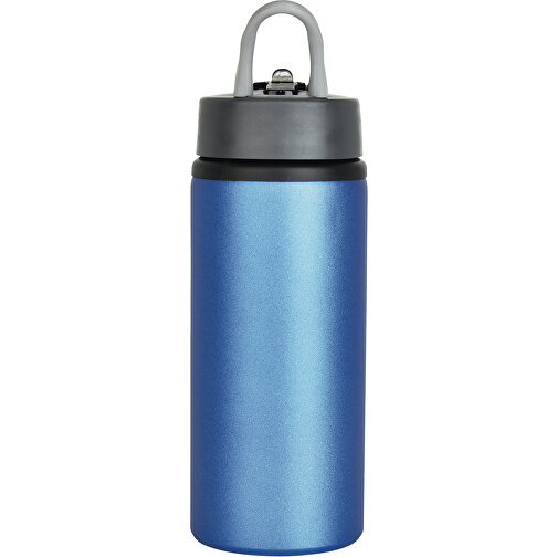 Aluminium Sportflasche, Blau , blau, Aluminium, 22,30cm (Höhe), Bild 4