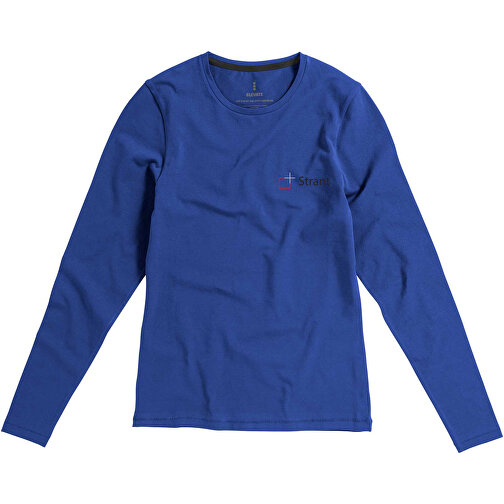 Ponoka Langarmshirt Für Damen , Green Concept, blau, Single jersey Strick 95% Bio Baumwolle, 5% Elastan, 200 g/m2, M, , Bild 2