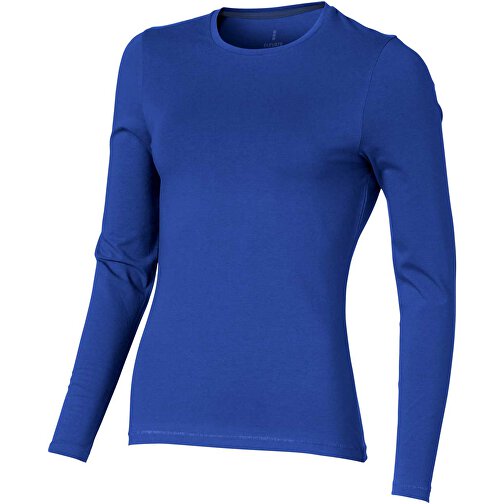 Ponoka Langarmshirt Für Damen , Green Concept, blau, Single jersey Strick 95% Bio Baumwolle, 5% Elastan, 200 g/m2, L, , Bild 1